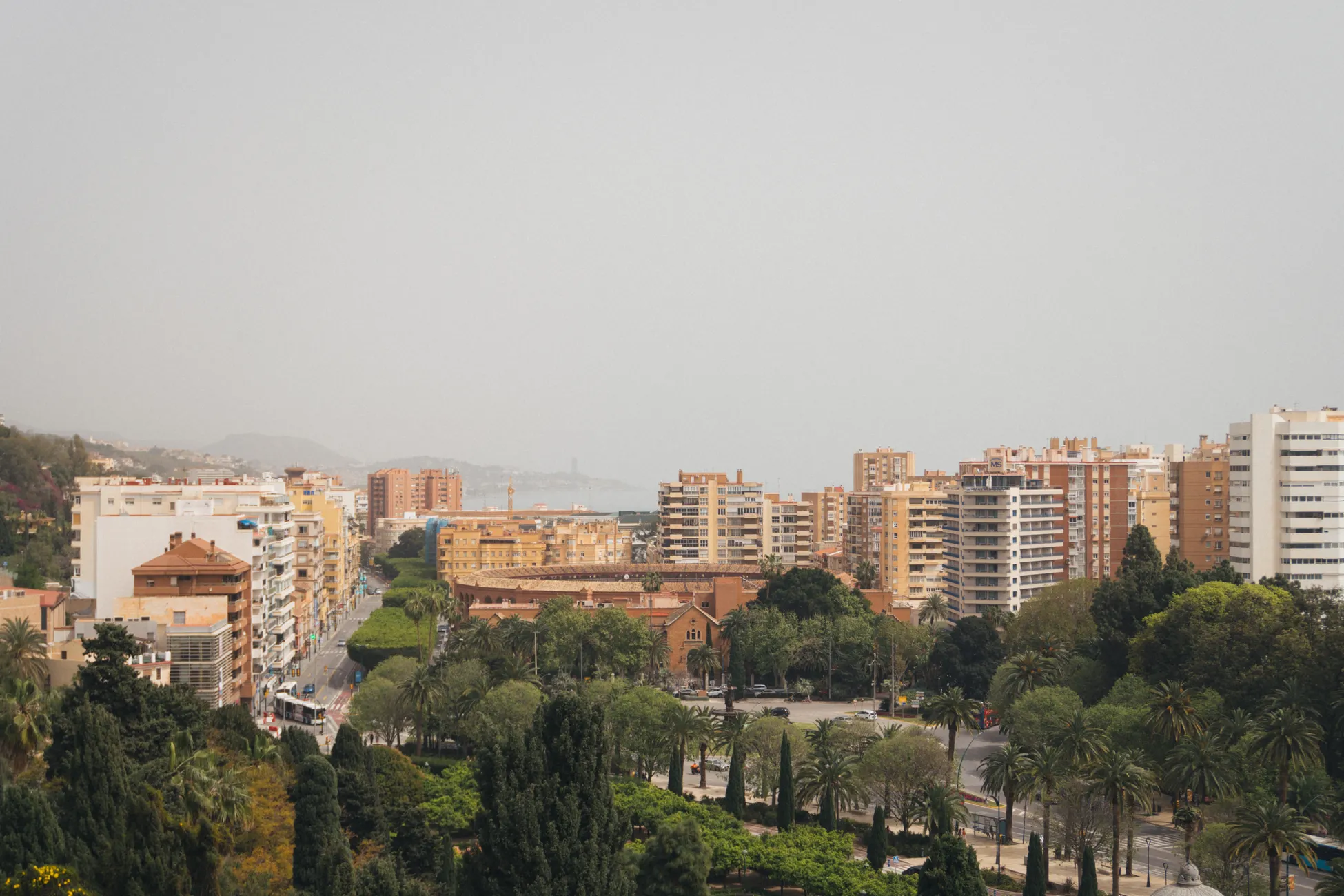 Vista aérea de un barrio residencial de Málaga, una de las provincias donde más crecen las ejecuciones hipotecarias